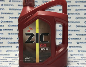 Масло трансмиссионное  в задний мост ZIC 80W90 G5 4л. на Автохимия - 162633