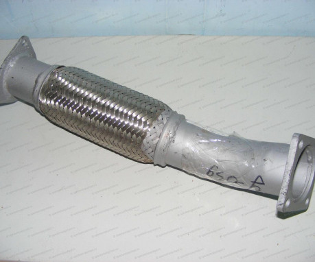 Глушитель (после горного тормоза) (D4DD)  с гофрой на Hyundai HD - 30650