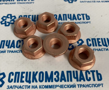 Гайка крепления выпускного коллектора на Пежо Боксер - 9828649080